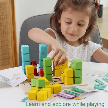 1 комплект игрушек-пазлов, креативные блоки-головоломки для раннего обучения, детская настольная головоломка, игра для мозга, игрушка для мальчиков и девочек