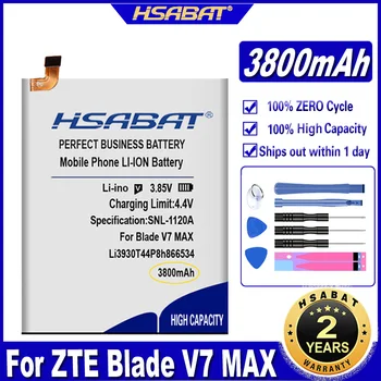Аккумулятор HSABAT Li3930T44P8h866534 3800mAh для Аккумуляторов ZTE Blade V7 MAX V7MAX BV0710 BV0710T