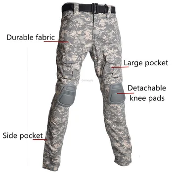 Тактическая камуфляжная форма, военные армейские тренировочные костюмы, рубашка или брюки для страйкбола, охотничья одежда, одежда для пейнтбола, снайперская одежда 3