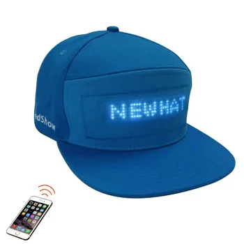 USB-перезаряжаемый светодиодный светящийся колпачок, светодиодная подсветка, светодиодная надпись с цифровой прокруткой, светодиодные шляпы