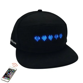 USB-перезаряжаемый светодиодный светящийся колпачок, светодиодная подсветка, светодиодная надпись с цифровой прокруткой, светодиодные шляпы 2