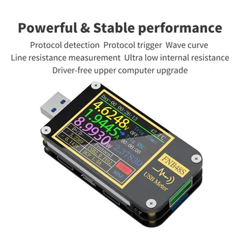FNIRSI L40 PD триггер Вольтметр амперметр Тока и вольтметр USB тестер QC4 + PD3.0 2.0 PPS протокол быстрой зарядки тест емкости