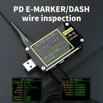 FNIRSI L40 PD триггер Вольтметр амперметр Тока и вольтметр USB тестер QC4 + PD3.0 2.0 PPS протокол быстрой зарядки тест емкости 1