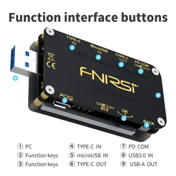 FNIRSI L40 PD триггер Вольтметр амперметр Тока и вольтметр USB тестер QC4 + PD3.0 2.0 PPS протокол быстрой зарядки тест емкости 2