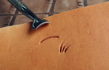 Узор жилок из сплава -Ручная работа уникальный дизайн резьбовые пуансоны штампы ремесленные кожаные рабочие инструменты