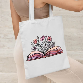 1 шт. Модная женская сумка для покупок в стиле харадзюку, холщовая сумка для покупок в стиле харадзюку, женская сумка-тоут, женская сумка на плечо 0