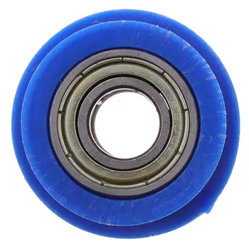 Натяжное колесо, цепной шкив мотоцикла, роликовый слайдер для ямы (синий)