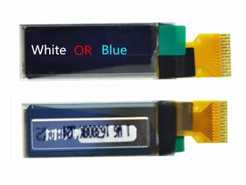 0,91-дюймовый OLED-бело-синий экран дисплея SSD1306 контроллер 128*32 IIC I2C 14pin