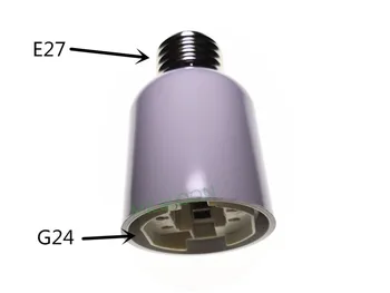Преобразователь держателя лампы E27-G24 Преобразование E27 в адаптер лампы G24 преобразование E40 в держатель E27 замена на основание E40 замена на ОСНОВАНИЕ ЛАМПЫ E27