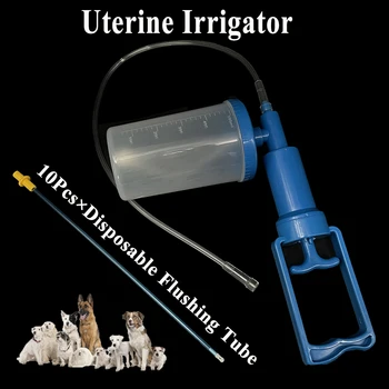 1 комплект Ирригатора для маток для собак, устройство для промывки 500 МЛ Портативной пластиковой трубки, Мягкая Безвредная стерилизация, Уход в клинике