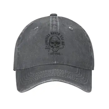 Персонализированная бейсбольная кепка Cotton Goonies Never Say Die для мужчин и женщин, Регулируемая шляпа для папы с пиратским черепом, уличная одежда
