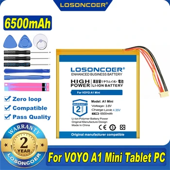 100% Оригинальный LOSONCOER НОВЫЙ Планшетный Аккумулятор Емкостью 6500mAh Для VOYO A1 Mini Tablet PC
