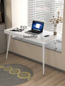 Стол с эркером из закаленного стекла, Домашняя Каменная плита, Компьютерный стол, Подоконник, Рабочий стол