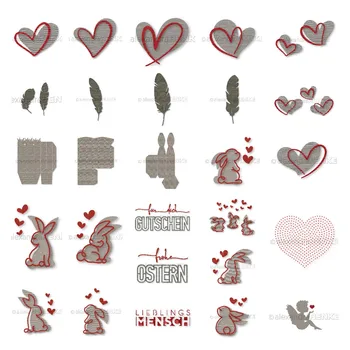 Love Rabbit Feather, февраль 2023, Выпуск металлических штампов для скрапбукинга, украшения для альбомов, поделки из бумаги, фото, сделай сам