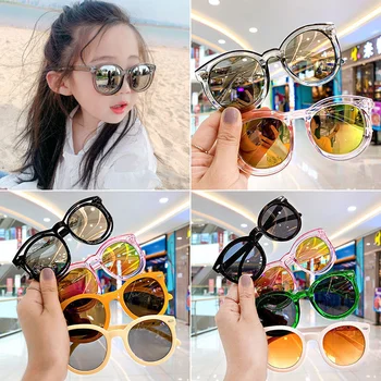 Летние Детские Солнцезащитные очки для мальчиков и девочек, Солнцезащитные очки для защиты от солнца, Классические солнцезащитные очки для ПК, Детские Солнцезащитные очки UV400