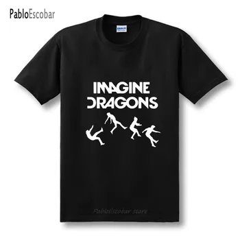 Новые футболки Imagine Dragons, мужские хлопковые футболки с круглым вырезом и коротким рукавом, женские футболки, Топы