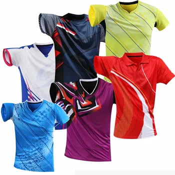 Спортивная футболка для тенниса Для мужчин и женщин, Одежда для девочек для настольного тенниса, Набор для пинг-понга, Футболка для бадминтона, Мужская И женская Крутая Спортивная одежда, Трикотажные изделия