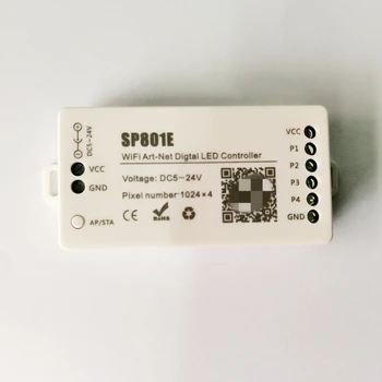 10шт SP801E WiFi Art-Net Светодиодный Контроллер для Модуля Светодиодной Матричный Панели Светодиодная Лента Через приложение Control AP Mode/STA Mode DC5V-24V