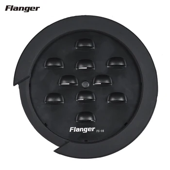 Звуковое отверстие для гитары Flanger FS-08, крышка звукового отверстия, буфер обратной связи, черный для акустических народных гитар с эквалайзером