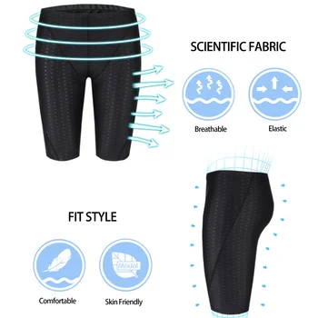 Мужские плавательные шорты и водонепроницаемый регулируемый поясной ремень, быстросохнущие плавательные штаны 2