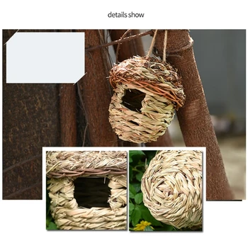 Гнездо колибри Подвесной гамак кровать для домашних птиц птичье гнездо попугаи на открытом воздухе