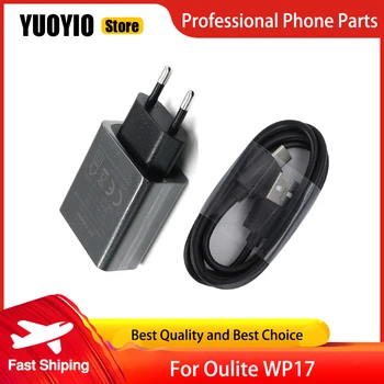 Оригинальный USB-Адаптер Питания Зарядное Устройство EU Plug Travel Type-C Кабель Для Зарядки Линии Передачи Данных Oukitel WP17