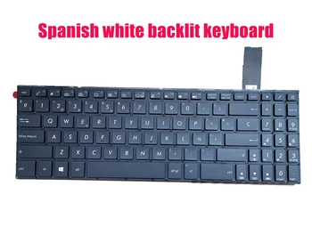 Испанская клавиатура с белой подсветкой для Asus K570U/K570UD/K570Z/K570ZD/K570DD