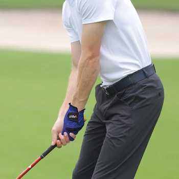 Летние мужские перчатки для гольфа для правой и левой руки марки PGM, впитывающие пот, ткань из микрофибры, Мягкие дышащие перчатки для истирания, Новые 3