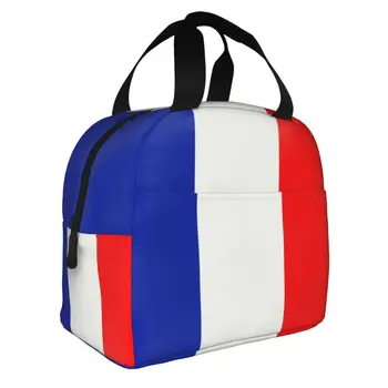 Французский Флаг, Франция, Изолированная сумка для ланча для женщин, Сменный термоохладитель, Коробка для Бенто, Открытый Кемпинг, путешествия