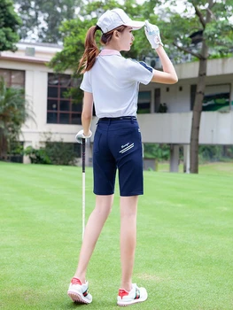 Летняя одежда для гольфа 2022, женские шорты, женские короткие брюки для гольфа, Дышащие Тонкие Однотонные спортивные шорты, женская спортивная одежда 0