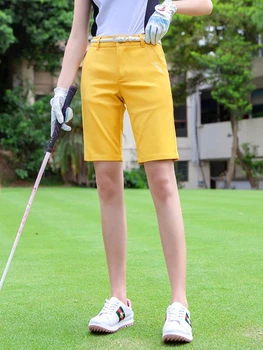 Летняя одежда для гольфа 2022, женские шорты, женские короткие брюки для гольфа, Дышащие Тонкие Однотонные спортивные шорты, женская спортивная одежда 2