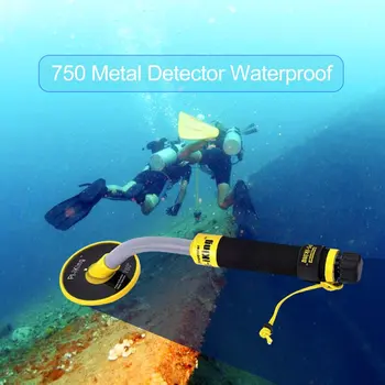 Металлоискатель PI-iking 750, 30-метровый Водонепроницаемый подводный металлоискатель, Высокочувствительный ручной пинпоинтер с импульсной индукцией 4