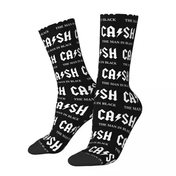 R241 Чулки Johnny And Cash THE MAN IN BLACKby SQ - ЛУЧШИЕ ПОКУПКИ Забавных новинок, крутых компрессионных носков с графическим рисунком