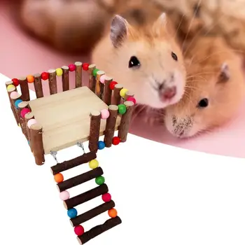 Забавная крысиная Мышиная изгородь, платформа для лазания хомячков, лестница для хомячков ручной работы, широкое применение