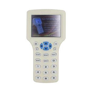 Английский Rfid NFC Копировальный Аппарат Reader Writer Cloner Copy 10 Частотный Программатор 125 кГц EM4305 Брелоки 13,56 МГц UID Ключ