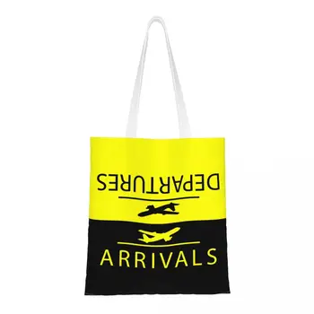 Холщовая сумка для покупок, изготовленная на заказ, Женская переносная сумка для покупок в самолете, Авиационная сумка для покупок в самолете