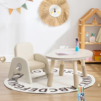 Детские столы с арахисом, регулируемые по высоте Детские столы, домашний письменный стол, диван для чтения в детском саду, стол для раннего обучения