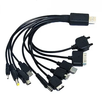 Многофункциональный USB-кабель для передачи данных 10 In1 для iPod Motorola Nokia Samsung LG Sony Ericsson, кабели для передачи данных бытовой электроники