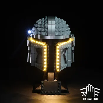 Комплект светодиодной подсветки Строительные блоки Шлем для LEGO 75328 (в комплект входит только комплект подсветки)