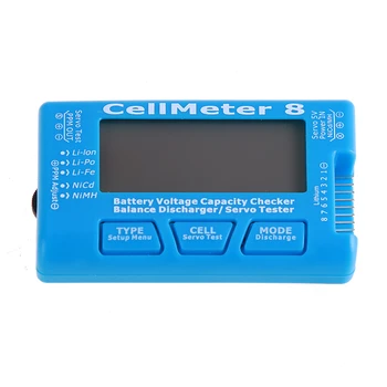 ЖК-цифровой Тестер Емкости аккумулятора CellMeter RC CellMeter8 2-8 S 4-8 S Servo LiPo Li-lon NiMH Тестер батареи RC CellMeter7