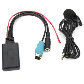 Bluetooth 5.0 Кабель-адаптер AUX с микрофоном Подходит для Alpine KCE‑236B CDA‑9852 /E CDE‑9887 / R