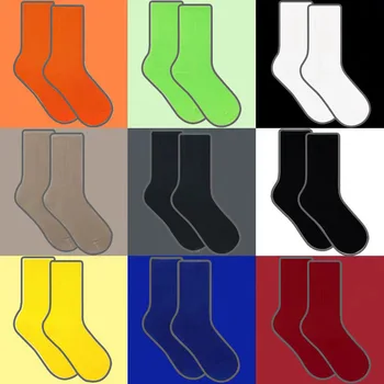 Женские носки ярких цветов, однотонные, с коротким рукавом, Новые Модные Хлопковые Спортивные носки цвета Хаки, дышащие Повседневные Корейские Женские носки