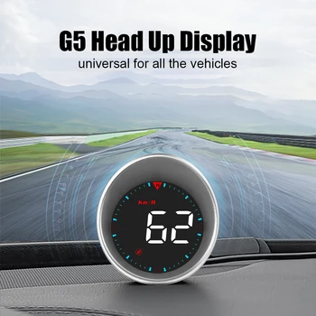 Автомобильный головной дисплей Универсальный USB HUD Светодиодная подсветка GPS Компас Спидометр обороты в час Автоаксессуары Комплект цифровой сигнализации G5