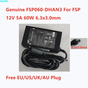 Подлинный FSP FSP060-DHAN3 12V 5A 60W 6.3x3.0mm Импульсный Адаптер Питания Переменного тока Для Источника Питания Диаметр Вилки Зарядного устройства 6.3 мм