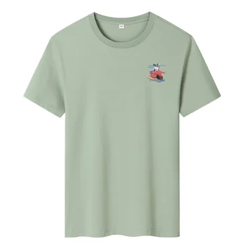 Футболка для мужчин, летняя роскошная мужская одежда 2023, футболка с графикой, футболка Harajuku с коротким рукавом, повседневная хлопковая футболка с круглым вырезом
