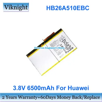 Оригинальный Аккумулятор 3,8V 6500mAh 24.7Wh HB26A510EBC Для планшета Huawei BAH-W09 BAH-AL00 FDR-A01W -A03L M2-A01L M2-A01W MEDIAPAD T2