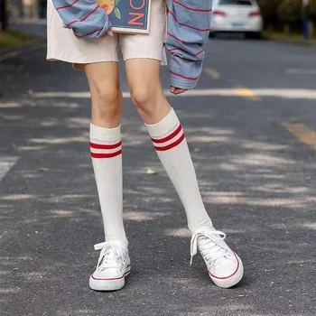 Японско-корейская версия спортивных ветровых носков для телят, всего повседневного, хлопчатобумажных носков для студенток, ворсовых носков для бейсбола, soc
