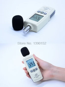 DHL 50ШТ Цифровой измеритель уровня звука Громкость шума в децибелах Контрольный тестер 30-130 дБ GM1352