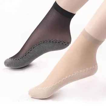 10 пар бархатных женских носков, весна, лето, осень, нескользящие носки на хлопковой основе, впитывающие пот.