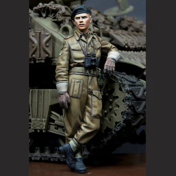 1/35 British RAC AFV Crew # 1 комплект смолы soldiers GK Военная тематика Второй мировой войны комбинация сцен Без покрытия, без цвета